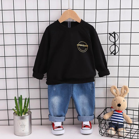 Boys spring and autumn suit two-piece set